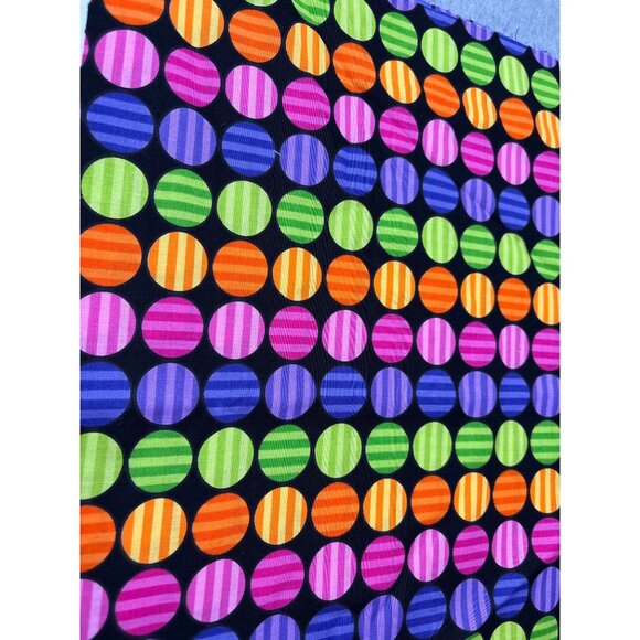 Lakehouse Dry Goods Little Inner Circle Fabric 15"x44" Striped Dots Multicolor C - Picture 1 of 7